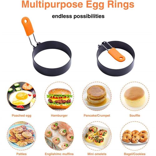 430 Stainless Steel Cake Mold Egg Fryer DIY Egg Rings Mold