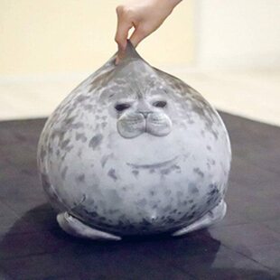 Pillow Toys海豹 Chubby Seal Plush Animal Cotton Blob Stuffed
