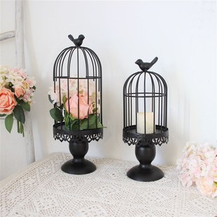 新款白色鸟笼装饰婚庆婚礼多肉花架挂饰绿植家居饰品阳台庭院铁艺