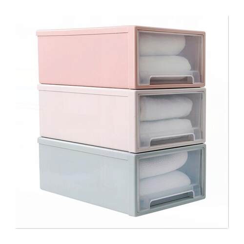 Clothes storage box drawer type plastic quilt storage