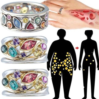 Women Torina Crystal Quartz Ionix Ring Ionix Therapy Quartz