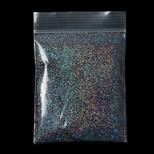 30g Holographic Laser Nail Glitter Powder Sparkly Gold Silve