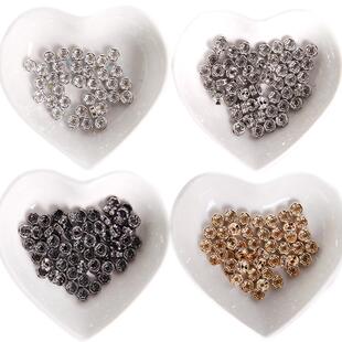 20pcs Crystal Rhinestone Rondelles Bead 6mm/8mm Loose Spacer
