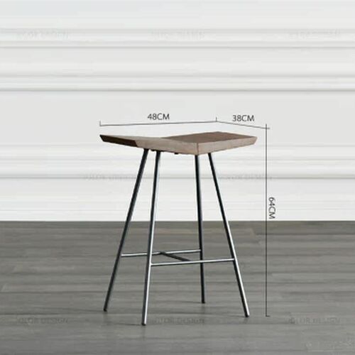 2 Sizes Nordic Fashion Bar Stool Furniture Bar Cafe High