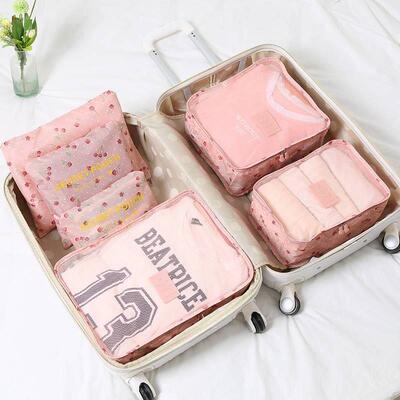 6pcs/set storage bags clothes travel packing waterproof big