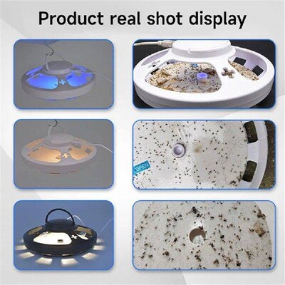 Flea Traps USB Flea Catcher Light with 5 Sticky Refill