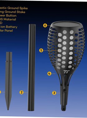 Solar Garden Lights Torch Light Outdoor Decoration 火把灯 1