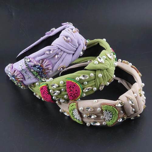 Summer Watermelon Cloth Headband Tiara Accessories For Women