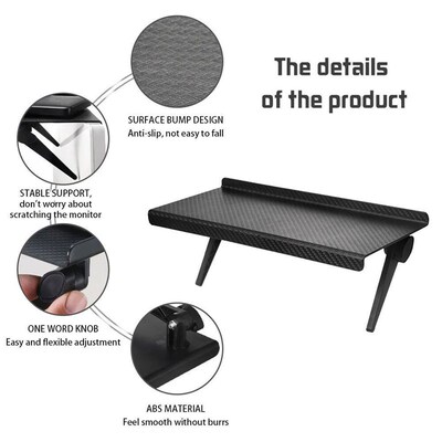TV Screen Top Shelf Adjustable Computer Monitor Desktop Disp