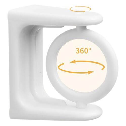360 Degree Rotating Hook Upgraded Round Ring Towel Bar Adhes