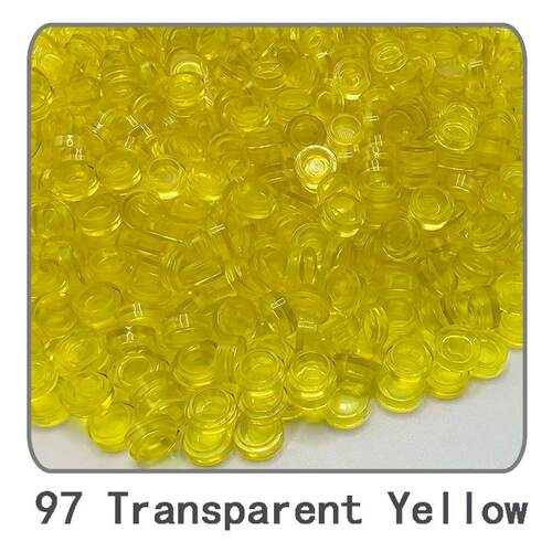 1000PCS 98138 Round Tile 1x1 Flat Circle Pixel Art Stuff Pai