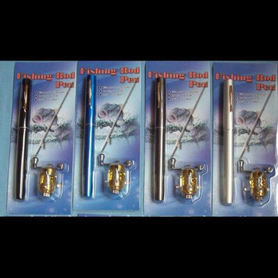 1 m Retractable Drum Pen Rod Fishing Gear Set Portable Fishi