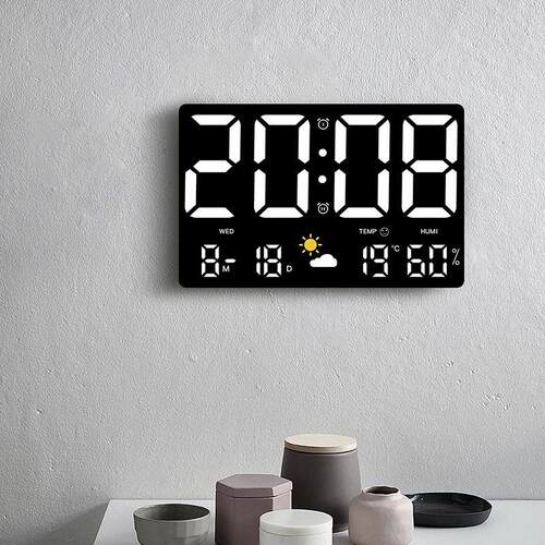 High-Definition Large-Screen Wall Clock Temperature and Humi