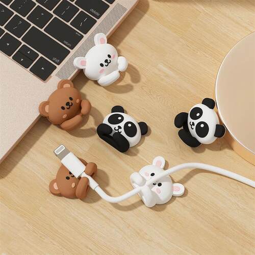Cute Desktop Cable Managers Self-Adhesive Wire Cord Manageme