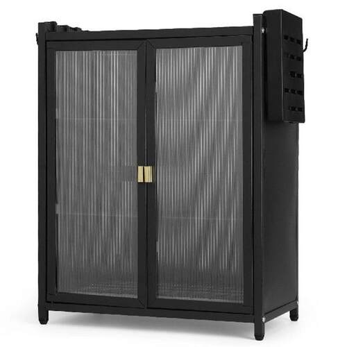 3-Tier Kitchen Countertop Cabinet Dustproof Dish Cabinet