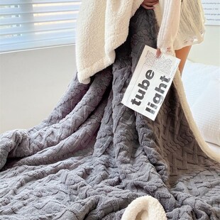 Large Sherpa Fleece Blanket Throw Fur Warm Sofa Bed Soft