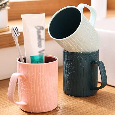 Toothbrushing Cup Household Plastic Toothbrush Cup with Hand