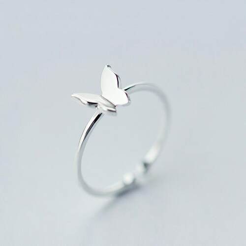 Retro Minimalist Silver Color Open Rings For Women Personali