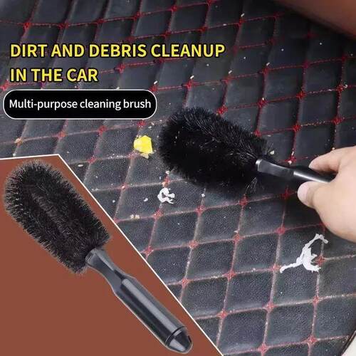 Black Round Head Wheel Hub Brush, Car Wash Cleaning Tool Car