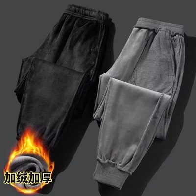 Winter Pants For Men Warm Sweatpants Trousers Jogger休闲裤男