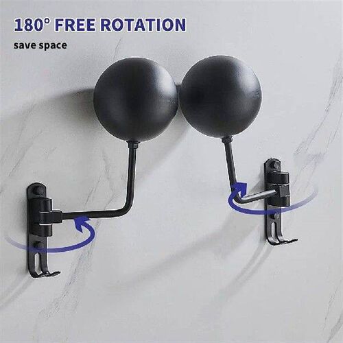 Motorcycle Bike Helmet Rack Wall Mount Aluminum Cycling