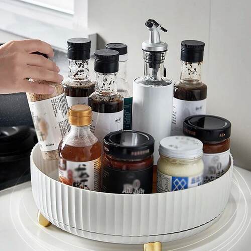 22/28cm Multifunctional Seasoning Organizer 360 Rotating S