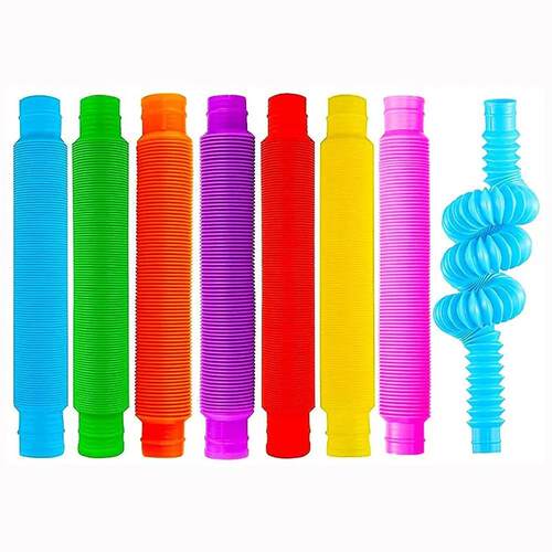 8Pack Large Pop Tubes Fidget Toys Sensory Toy for Sress Anxi
