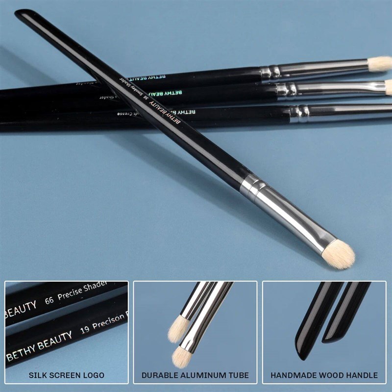 Makeup Brush Set 4 Pcs Bethy Beauty Eye Shadow Brow Goat Hai图片