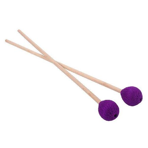 Pack of 2 Soft Purple Wool Head Marimba Timpani Mallet Rods