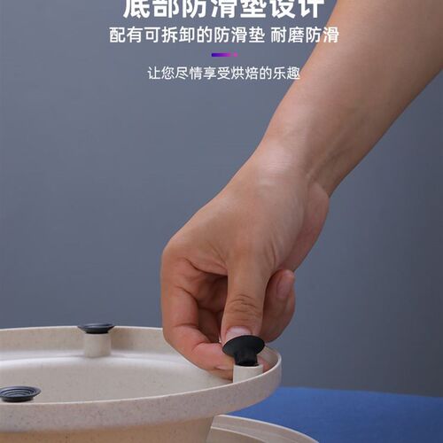 7pcs Cake Turntable Rotating Dough Knife Decorating Stand