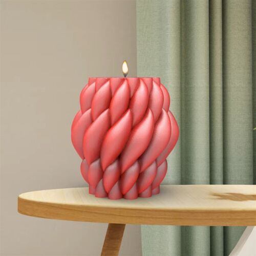 Large Rotary Cone Candle Mold DIY Christmas Tree Geometric 1
