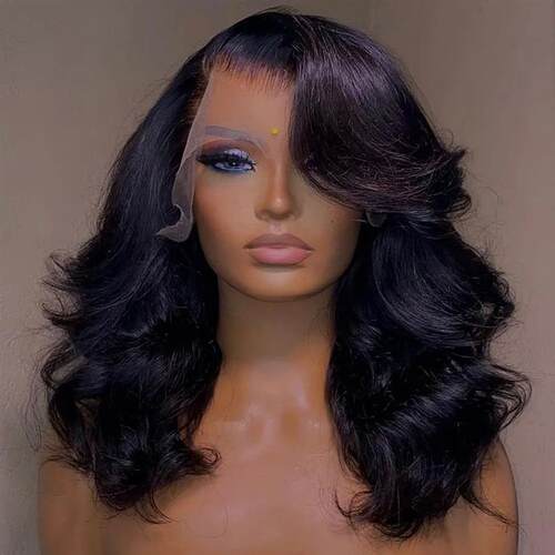 Body Wave Bob Wig 13x4 Transparent Lace Frontal Wig Brazilia