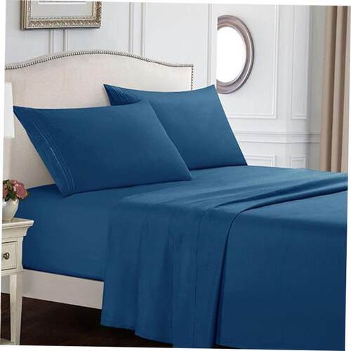 Hotel Cooling Bed Sheet 4 Sets Bedsheet Cover Queen/Double