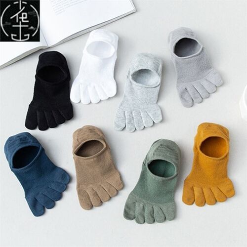 2pairs Man Women Slipper Toe Socks Mesh Hollow No Show Socks