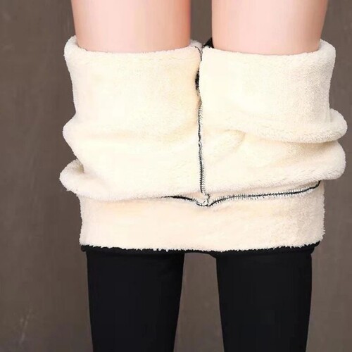 ASHEYWR Winter Women Leggings Velvet Warm Pants Hight Waist