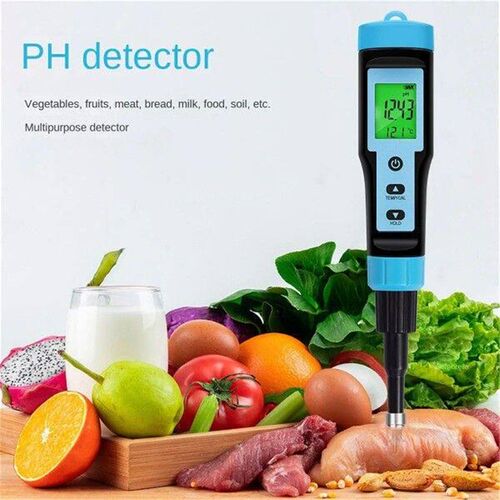 Food PH Meter 0.00-14.00PH High Accuracy Temp PH Tester