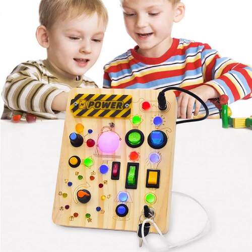 LED Light Switch Busy Board Toddler Light-up Switch Control