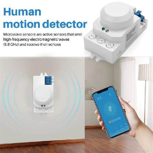 58Ghz HF System LED Microwave 360 Degree Motion Sensor