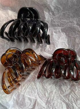 PC Thickened Large Pumpkin Style HighEnd Feeling Jaw Clip fo