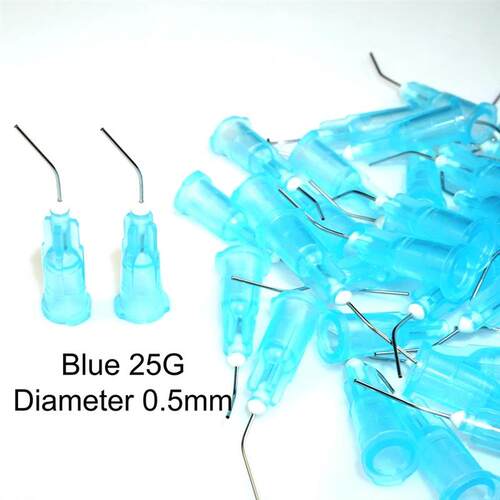 100pcs Needle Tips Dentistry  Resin Acid Reagent Delievery S