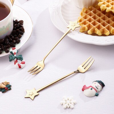 Star Fork High end Coffee Fork Gift Spoon Gift Box Matching
