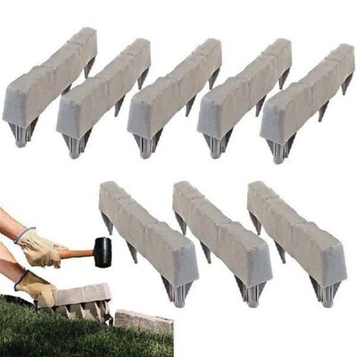 Faux Landscape Edging 8X Flower Bed Border Edging Easy