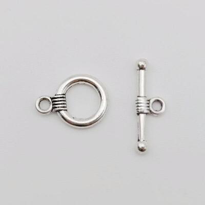Free Shipping 30Sets/1Lot Finding Smooth Ring Toggle Clasps