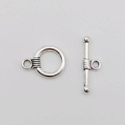 Free Shipping 30Sets/1Lot Finding Smooth Ring Toggle Clasps