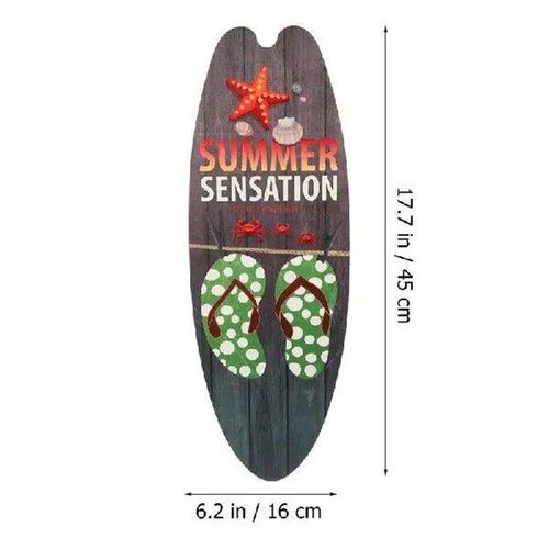 Sea Decorative Summer Theme Surfboard Sea Decor Wooden Surf