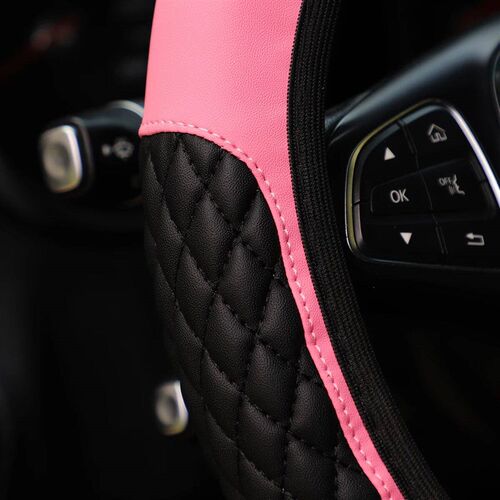 3-piece pu leather embroidered crown diamond car without inn