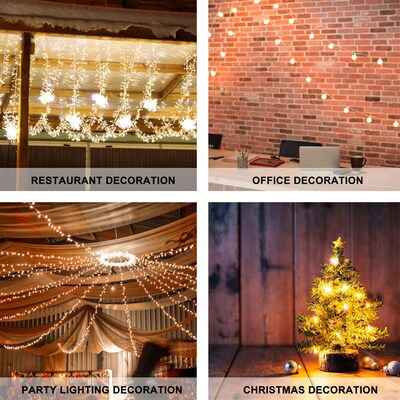 24 Pcs Small Lamp Hook Christmas Hooks Clip for Light Clips