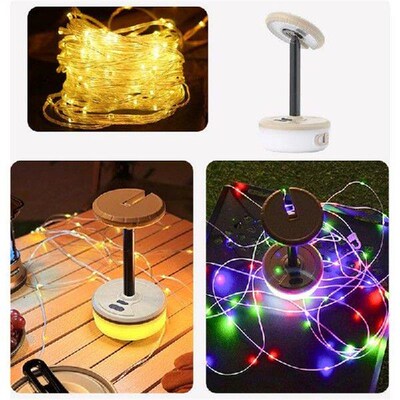 Camping String Lights Telescopic LED Tent String Lamp
