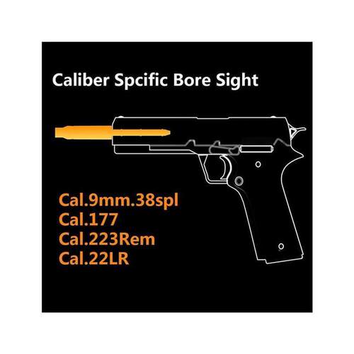 Tactical Laser Bore Sight .177/22LR/.223Rem/9mm/.38spl Cal R