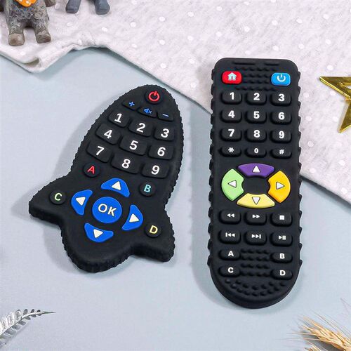 Baby Silicone Teether Toys BPA Free Remote Control Shape Tee